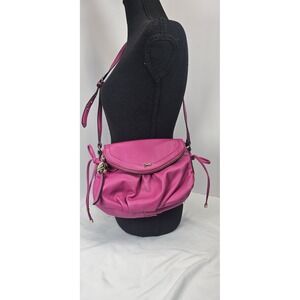 Juicy Couture Pink Crossbody Bag Y2K Barbiecore Slouchy‎ Hobo Purse